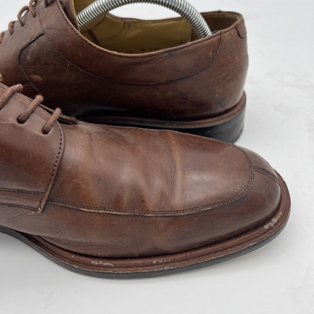 Mezlan Fiore Brown Leather Lace-Up Split Toe Apron Oxford Shoes Men's US 11 M - Picture 16 of 16